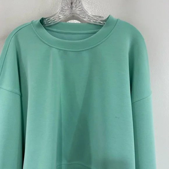 Lululemon Perfectly Oversized Cropped Crew Softstreme sweatshirt FLAW Read - Picture 3 of 12